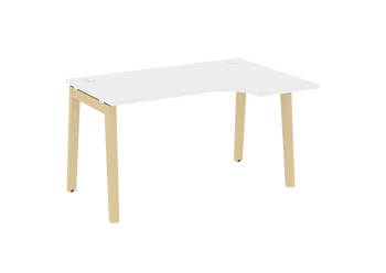 Стол эргономичный ONIX WOOD (R), опоры - массив дерева OW.SA-2  1380*980*750(720/460)